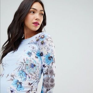 Bluebelle Maternity bodycon floral dress s…